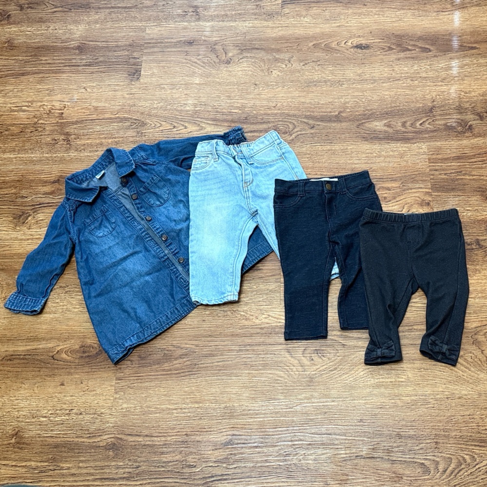 Baby Denim Jeans & Dress Bundle
